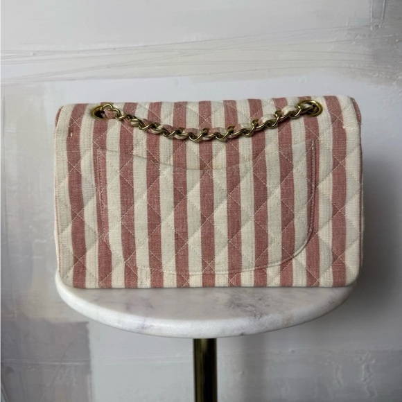 Chanel Vintage Small Striped Classic Flap - Picture 6 of 11